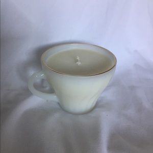 Whisper 💬 Handpoured Soy Candle in Milk Glass